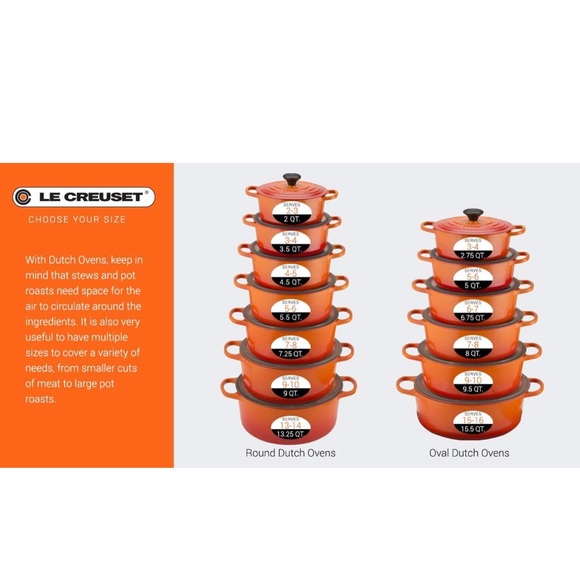 Le Creuset new 8qt #33 Volcanic rare - Picture 12 of 14